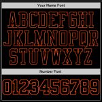 Personalized Black-Orange Sports Hoodie Sweatshirt - Stitched Pullover Design Personalized Stitched Black Black-Orange Sports