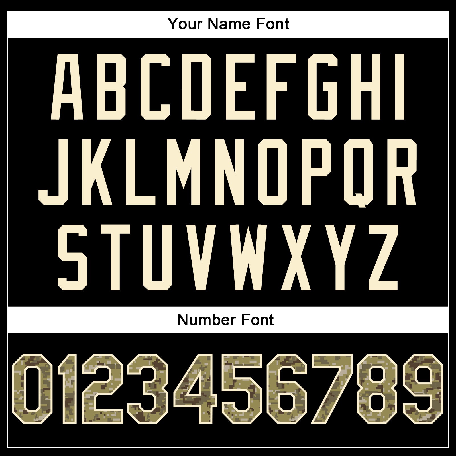Personalized Stitched Black Camo-Cream Sports Pullover Sweatshirt Hoodie Team Custom Name and Number Custom Team Name Number Pullover Hoodie Black Camo-Cream Stitched Sports Sweatshirt Personalized Stitched Black Camo-Cream - Image 5