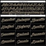 Custom Name Number Sports Hoodie Pullover Sweatshirt - Personalized Stitched Black Cream Team Apparel Personalized Stitched