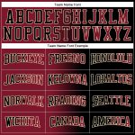 Custom Name and Number Sports Pullover Hoodie - Black Crimson-City Cream Gradient Stitched Fashion Sweatshirt Personalized