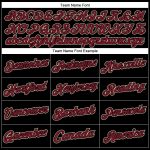 Custom Name and Number Stitched Hoodie Sweatshirt for Crimson City Sports Team - Black and Cream Pullover Personalized Stitched