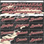 Custom Name Number 3D Pattern Black Crimson-Cream Torn Paper Style Sports Hoodie Personalized Stitched Pullover Sweatshirt