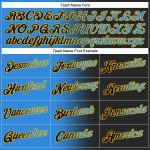 Custom Name Number Sports Hoodie Sweatshirt Personalized Stitched Black Electric Blue Gold Gradient Fashion Pullover Personalized