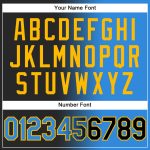 Custom Name Number Sports Hoodie Sweatshirt Personalized Stitched Black Electric Blue Gold Gradient Fashion Pullover Personalized