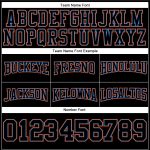 Custom Black Electric Blue-Orange Football Hoodie with Stitched Name & Number - Personalized Pullover Sweatshirt Personalized