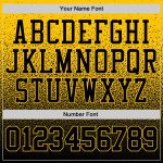 Custom Name Number Pullover Hoodie Personalized Black Gold Fade Sports Sweatshirt for Team Fashion Personalized Stitched