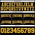 Custom Name Number Black Gold-Gray Football Hoodie Pullover Sweatshirt Personalized Team Gear Personalized Stitched Black