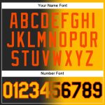 Custom Name Number Black Gold Orange Gradient Sports Hoodie Sweatshirt Pullover Fashion Team Personalized Stitched Personalized