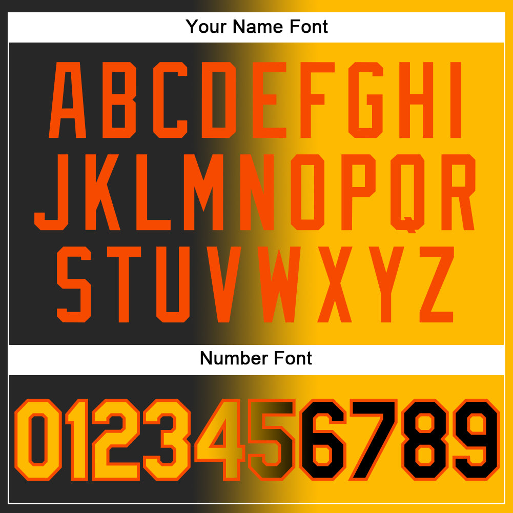 Personalized Stitched Black Gold-Orange Gradient Fashion Sports Pullover Sweatshirt Hoodie Team Custom Name and Number Custom Name Number Black Gold Orange Gradient Sports Hoodie Sweatshirt Pullover Fashion Team Personalized Stitched Personalized - Image 4