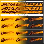 Custom Name Number Black Gold Orange Gradient Sports Hoodie Sweatshirt Pullover Fashion Team Personalized Stitched Personalized
