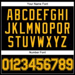 Personalized Black Gold Sports Hoodie Sweatshirt Pullover for Men and Women Personalized Stitched Black Gold Sports Pullover