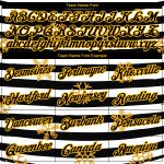 Personalized Black Gold White Christmas Snowflakes 3D Hoodie Pullover Sweatshirt Personalized Stitched Black Gold-White Christmas