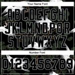 Custom Name Number Sports Hoodie with 3D Pattern Crane & Green Pine Tree, Personalized Black Gray Pullover Sweatshirt Personalized