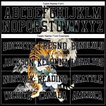 Custom Name and Number 3D Pattern Crane Tiger Sports Hoodie Pullover Sweatshirt Personalized Stitched Black Gray Design Personalized