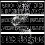 Custom Name 3D Skull Pullover Hoodie - Personalized Black Gray Sweatshirt for Sports Team, Custom Number Fashion Apparel