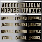 Custom Team Name Number Sports Hoodie Sweatshirt Black Gray Gold Gradient Personalized Stitched Pullover Personalized Stitched