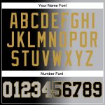 Custom Team Name Number Sports Hoodie Sweatshirt Black Gray Gold Gradient Personalized Stitched Pullover Personalized Stitched