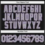 Custom Team Hoodie with Name and Number - Personalized Black Gray Purple Stitched Sports Pullover Sweatshirt Personalized