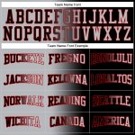 Custom Name and Number Sports Hoodie Sweatshirt - Personalized Black Gray Red Gradient Pullover Fashion Personalized Stitched