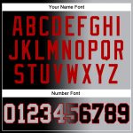 Custom Name and Number Sports Hoodie Sweatshirt - Personalized Black Gray Red Gradient Pullover Fashion Personalized Stitched