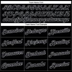 Custom Name Number Black Gray Sports Hoodie Pullover Sweatshirt - Personalized Team Apparel Personalized Stitched Black Gray