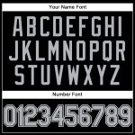 Custom Name Number Hoodie Sports Pullover Sweatshirt Personalized Stitched Black Gray-White Personalized Stitched Black Gray-White