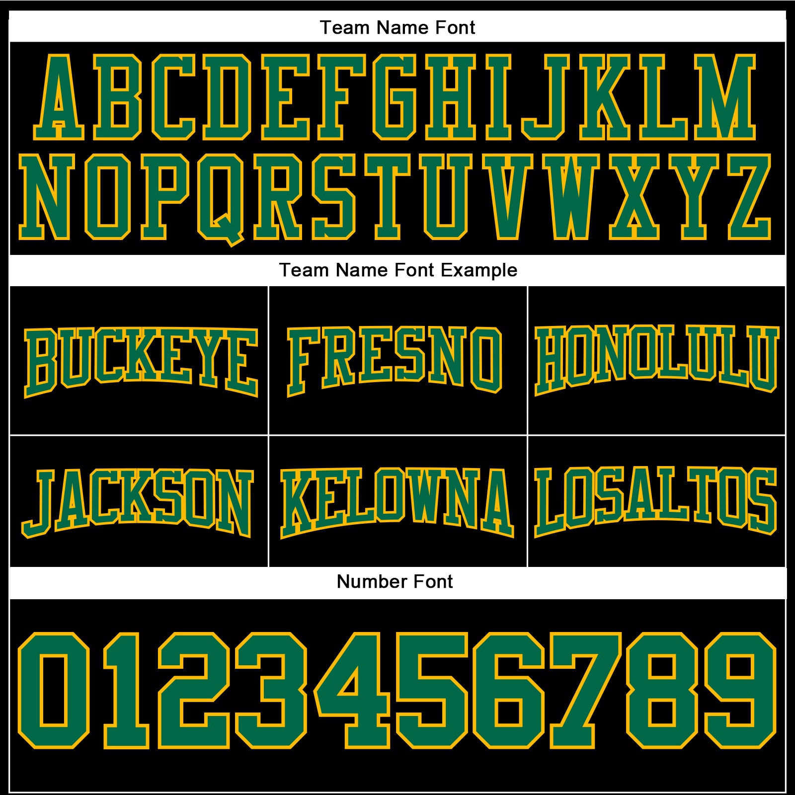Personalized Stitched Black Kelly Green-Gold Football Pullover Sweatshirt Hoodie Team Custom Name and Number Custom Name Number Football Hoodie Sweatshirt - Personalized Stitched Black Kelly Green-Gold Pullover Team Apparel Personalized - Image 3