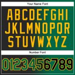 Custom Name Number Personalized Stitched Black Green Gold Gradient Fashion Sports Hoodie Pullover Sweatshirt Personalized