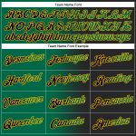 Custom Name Number Personalized Stitched Black Green Gold Gradient Fashion Sports Hoodie Pullover Sweatshirt Personalized