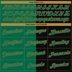 Personalized Halloween Pumpkin Sports Hoodie Custom Name & Number - Stitched Black Green Old Gold 3D Scary Faces Pullover Sweatshirt
