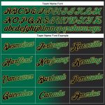 Custom Name Number Black Green Gradient Sports Hoodie Sweatshirt Pullover - Personalized Team Apparel Personalized Stitched