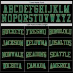 Custom Sports Hoodie with Personalized Name and Number, Black Kelly Green-Old Gold Pullover Sweatshirt Personalized Stitched