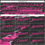 Custom Name and Number Personalized 3D Pattern Torn Paper Sports Hoodie | Black Kelly Green-Pink Pullover Sweatshirt Personalized