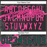 Custom Name and Number Personalized 3D Pattern Torn Paper Sports Hoodie | Black Kelly Green-Pink Pullover Sweatshirt Personalized