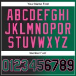 Custom Name Number Gradient Pullover Hoodie Stitched Black Kelly Green Pink Fashion Sports Sweatshirt Personalized Stitched