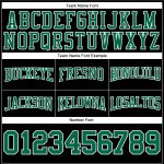 Custom Team Football Hoodie with Personalized Name & Number - Black, Kelly Green, White Pullover Sweatshirt Personalized