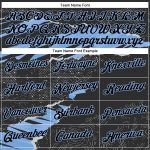 Custom Name and Number Black Light Blue 3D Torn Paper Sports Hoodie Pullover - Personalized Stitched Sweatshirt Design Personalized