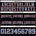 Custom Personalized Football Hoodie Sweatshirt - Stitched Black Light Blue Orange with Team Name & Number Personalized Stitched