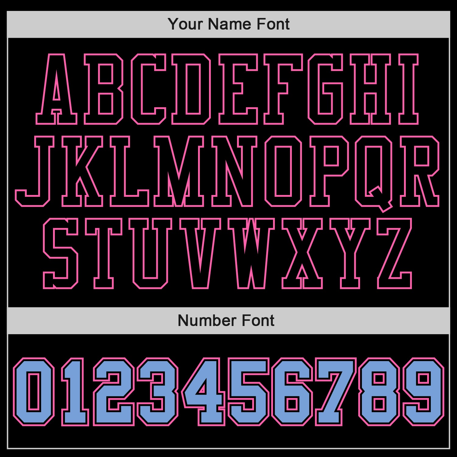 Personalized Stitched Black Light Blue-Pink Sports Pullover Sweatshirt Hoodie Team Custom Name and Number Custom Team Hoodie with Personalized Name and Number - Black Light Blue-Pink Stitched Sports Pullover Sweatshirt Personalized - Image 4