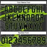Custom Name and Number Stitched Black Neon Green 3D Torn Paper Style Sports Hoodie Pullover Sweatshirt Personalized Stitched