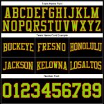 Custom Name Number Football Hoodie Sweatshirt - Personalized Stitched Black Neon Green-Red Design Personalized Stitched Black