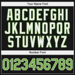 Custom Name & Number Black Neon Green-White Sports Hoodie Pullover Sweatshirt - Personalized Team Apparel Personalized Stitched