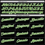 Custom Name & Number Black Neon Green-White Sports Hoodie Pullover Sweatshirt - Personalized Team Apparel Personalized Stitched