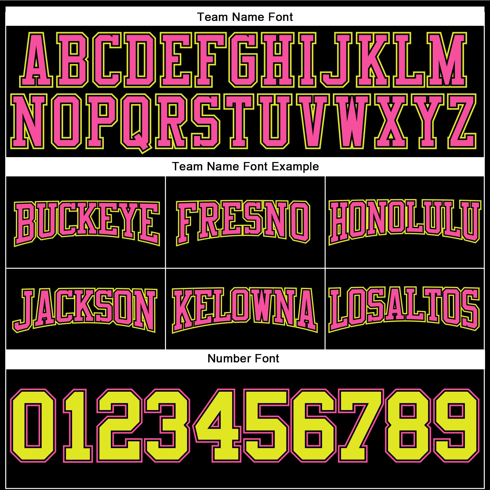 Personalized Stitched Black Neon Yellow-Pink Football Pullover Sweatshirt Hoodie Team Custom Name and Number Custom Team Football Hoodie with Personalized Name & Number - Black Neon Yellow-Pink Sweatshirt Personalized Stitched Black - Image 3