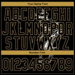 Custom Name Number Gorilla Sports Pullover Hoodie Sweatshirt with 3D Black Old Gold Pattern Design - Personalized Apparel