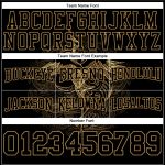 Custom Name and Number Pullover Hoodie - Personalized Black and Gold 3D Heron Sports Sweatshirt with Unique Stitched Design
