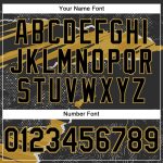 Custom Sports Hoodie - Personalized Stitched Black Old Gold 3D Torn Paper Design with Team Name & Number, Pullover Sweatshirt