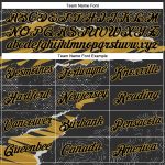 Custom Sports Hoodie - Personalized Stitched Black Old Gold 3D Torn Paper Design with Team Name & Number, Pullover Sweatshirt
