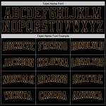 Custom Name Number Sports Pullover Hoodie Black Old Gold Pinstripe Sweatshirt Personalized Stitched Team Apparel Personalized