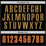 Custom Team Name Number Black Gold Red Pullover Hoodie Sweatshirt Personalized Stitched Sports Apparel Personalized Stitched